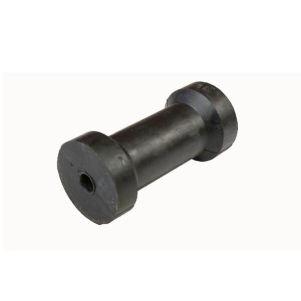"150mm Black Keel Roller with Flanged Ends | Trailparts"