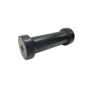 "200mm Black Keel Roller with Flanged Ends | Trailparts"