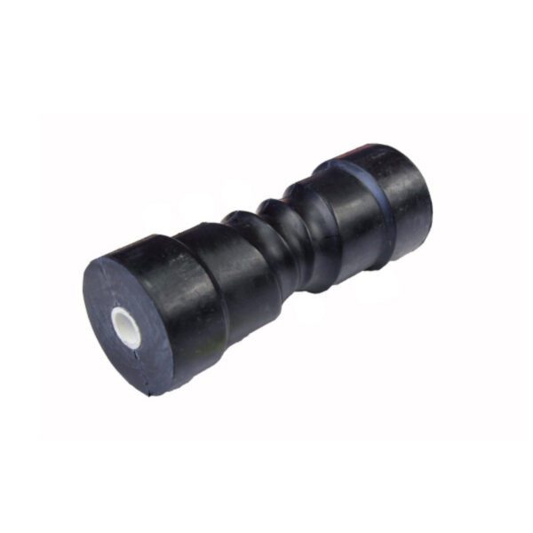 "200mm Black Rubber Self Centre Roller - Trailparts for Maximum Performance"