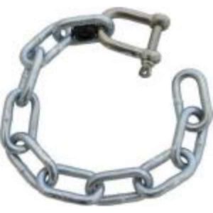 "Stainless Steel Safety Chain with Shackle and Washer for CM Trailers"