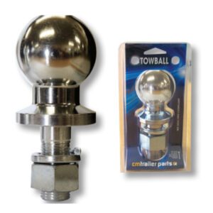 "1 7/8" Chrome 2000Kg Cm Tow Ball - Heavy Duty Towing for Maximum Strength"