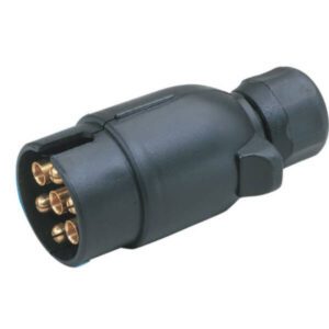 "7 Pin Round Plastic Plug for CM Trailers | Enhance Your Trailer's Performance"