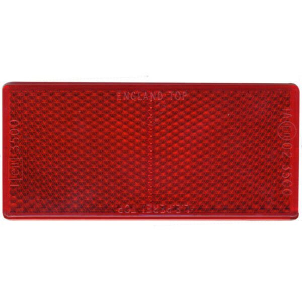 "94X44 Stick-On Red Reflector for CM Trailers - Enhance Visibility & Safety"