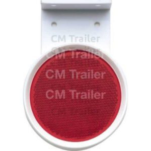 "Red 80mm Round Hang Mount Cm Trailers Reflector - Enhance Your Visibility!"