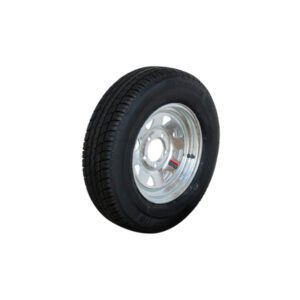 "165 R13C Galvanized Rim/Tyre Assembly - 5 X 4 1/2" - 670Kg Capacity - Trailparts"