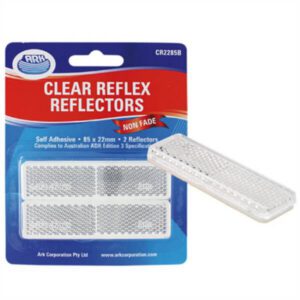 "2-Pack of 22X85Mm Clear Adhesive Trailers - Perfect for DIY Projects!"