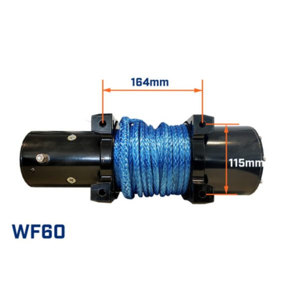 "6000Lb Trailmaxx 4WD Winch with Remote & Galvanized Wire - Trailparts"