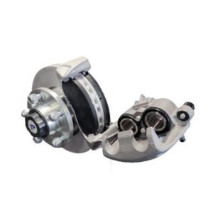 "Trailparts Patriot Twin Pot Hyd Caliper with Dacromet Finish & Pads - Get Ready for the Trail!"