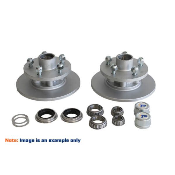 "Trailparts 225mm Disc Hubs - 1500kg/Pair Cast Blank - Durable & Reliable"
