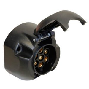 "Trailparts 7 Pin Round Socket B8: Quality Connectivity for Your Vehicle"