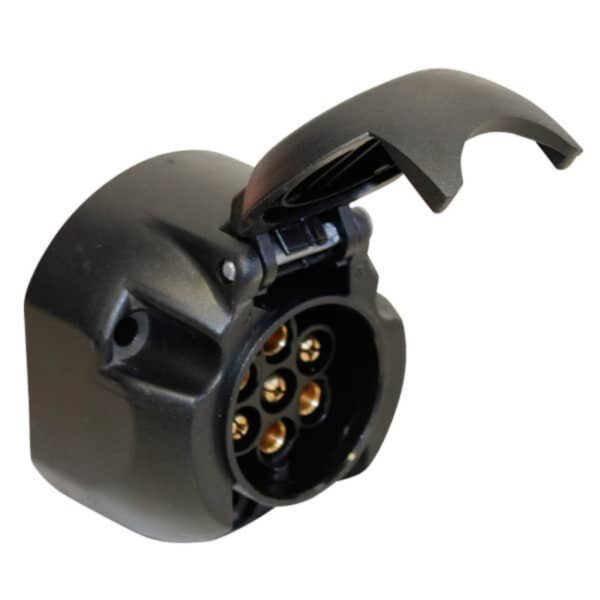 "Trailparts 7 Pin Round Socket B8: Quality Connectivity for Your Vehicle"