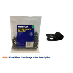 "100 Pack of 1/4" (6.4mm) Trailparts P-Clips - Durable & Reliable Fastening Solution"