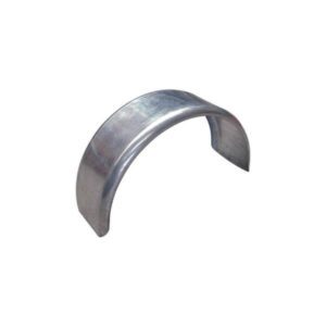"Trailparts Mudguards (Pair) 235 X 740 Mm Round Zinc Plated - Durable & Stylish Protection for Your Bike"