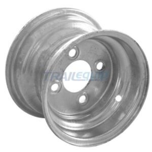 "8" X 5.375" Galvanized 4 X 4" PCD Trailparts Rim - Durable & Reliable for Off-Road Adventures"