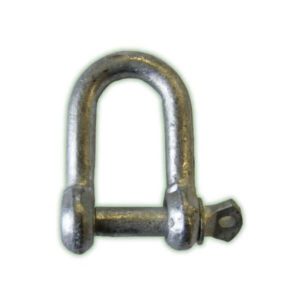 "10mm Galvanized Dee Shackle by Trailparts - Durable & Reliable"