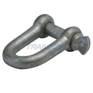 "10mm Galvanized Dee Shackle by Trailparts - Durable & Reliable"