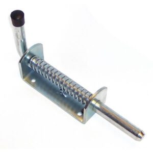 "12mm Pin Spring Bolt with Straight Handle - 120x40mm - Trailparts"