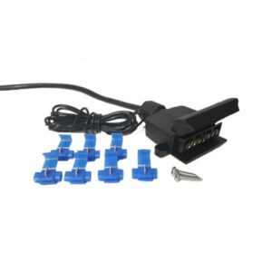"Trailparts Prewired 7 Pin Flat Socket: 1.6M With 2.4M X Over - Get Ready for Your Next Adventure!"