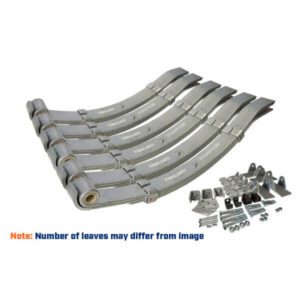 "Galvanized Trailparts Spring Set Tri-Axle 610mm 3000kg - Eye/Slipper Equalizing"