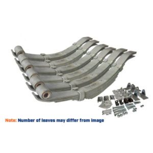 "Galvanized Trailparts Spring Set Tri-Axle 610mm 3750kg - Eye/Slipper Equalizing"