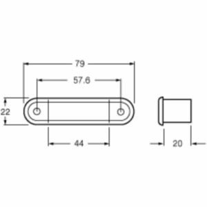 "Hella LED Flush Mount Front End Outline Lamp - Brighten Your Vehicle's Exterior"