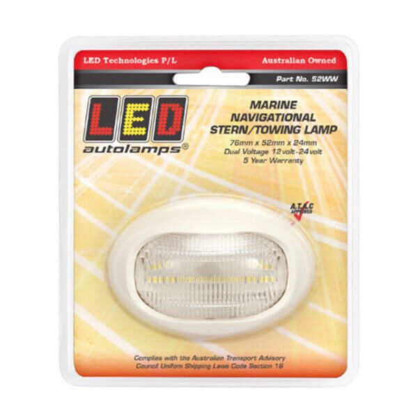 "Marine Navigational LED Stern/Towing Lamp: Bright, Durable Autolamps for Boating"