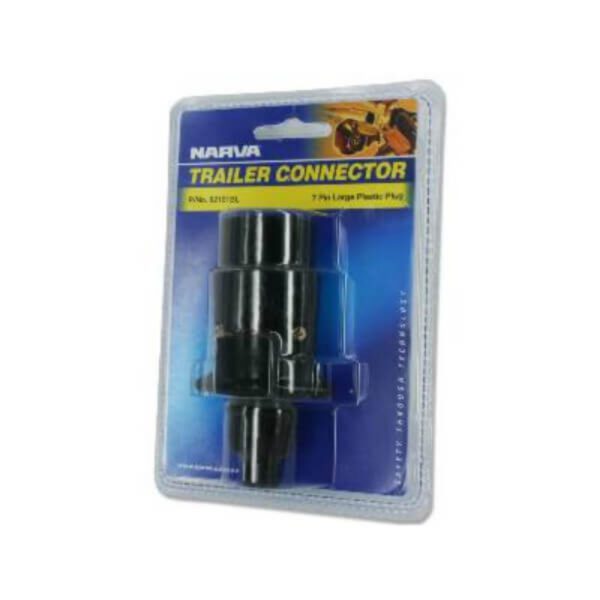 "Narva 82181Bl 7 Pin Large Round Plastic Trailer Plug - Durable & Reliable"