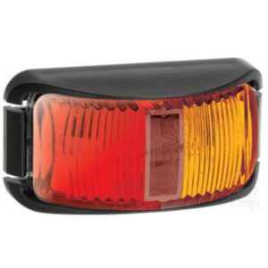 Narva 91603 9-33V Red/Amber LED Side Marker Lamp with Black Base & 2.5M Cable