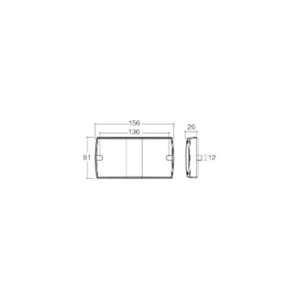 "Narva 9-33V L.E.D Slimline Rear Stop/Tail & Direction Indicator - Bright & Stylish Lighting Solution"