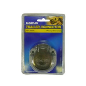 "Heavy Duty Narva 82062Bl 7 Pin Large Round Metal Trailer Socket Connector"