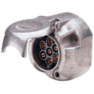 "Heavy Duty Narva 82062Bl 7 Pin Large Round Metal Trailer Socket Connector"