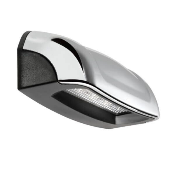 "Narva 90862 Multivolt Number Plate Light in Black Chrome & White - Enhance Your Vehicle's Visibility"
