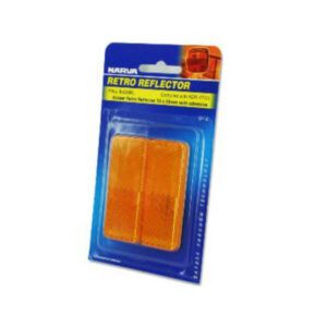 "Narva 84036Bl Clear Retro Reflector 70 X 28mm - Self Adhesive for Maximum Visibility"