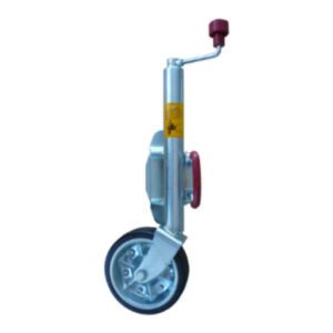 "200mm Alko Jockey Wheel with 2 Hole Swivel Mount - Heavy Duty & Durable"