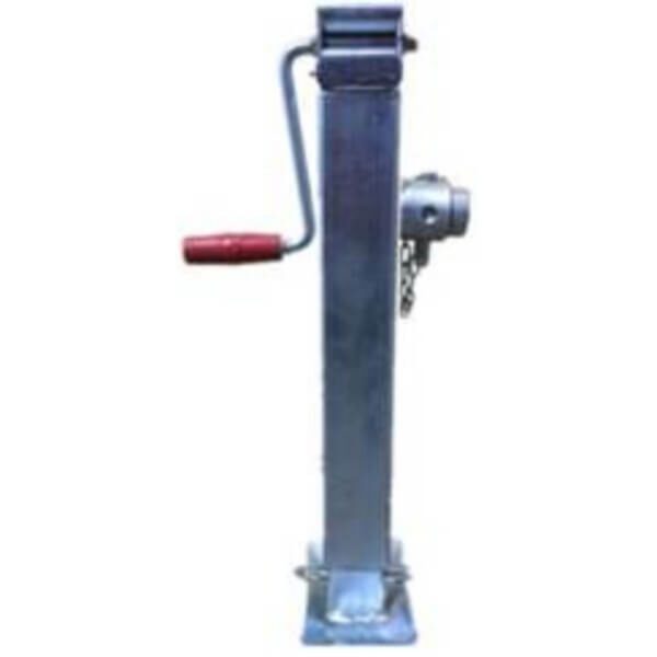 "Alko 70mm Square Drop Down Landing Leg with Tube Mount - Secure & Stable Support"