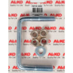 "100mm Alko Jockey Wheel U-Bolt Kit: Secure Your Trailer with Quality Parts"