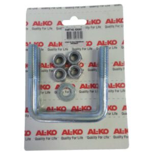 "Alko Jockey Wheel U Bolt Set 75 X 50 - Durable & Secure Trailer Attachment"