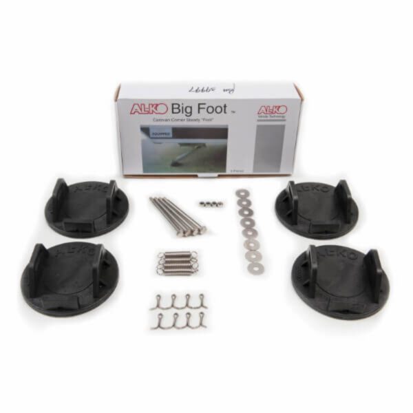 "Alko 655900 Big Foot Box Set of 4 with All Mounting Hardware - Complete Mounting Kit for Your Home"