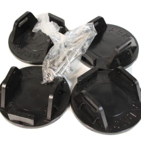 "Alko 655900 Big Foot Box Set of 4 with All Mounting Hardware - Complete Mounting Kit for Your Home"