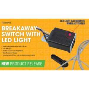 "Cm Trailers Breakaway Switch With LED Light: Get Maximum Visibility & Safety!"