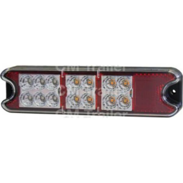 "2 Pack of 10-30V LED Slimline Tail Lamps for Cm Trailers - Bright & Durable"