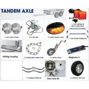 "Tandem Axle Electric Braked CM Trailer Kit - Get Ready for Your Next Adventure!"