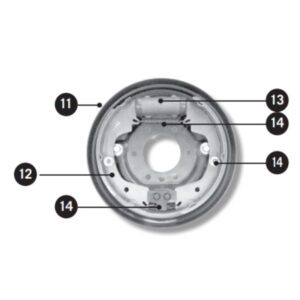 Hydraulic Back Plate 9X1-3/4 Left | CM Trailers | High Quality & Durable