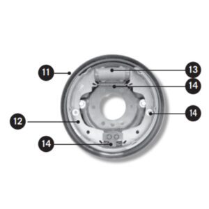 set of 4 cm trailers hyd brake shoes 9x1 75 quality durable braking performance te192278