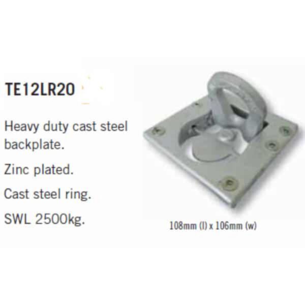 "2500Kg Load Capacity Cast Steel Lashing Ring for Cm Trailers"