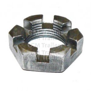 "1 Inch SAE 14TPI Slotted Nut for USA Spindle #42 | CM Trailers"