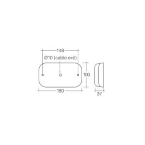 Narva 94144Bl 9-33V Amber LED Rear Direction Indicator Lamp