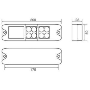 "Trailparts L2610M LED Tail Lamp with Reflector - Brighten Your Path!"