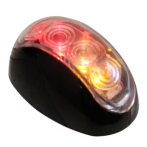 "10-30V ADR Red/Amber LED Marker Light by Trailparts L4630A - 0.3M Lead"