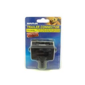 "Durable Narva 82043Bl 7 Pin Flat Quickfit Trailer Socket With Reed Switch"